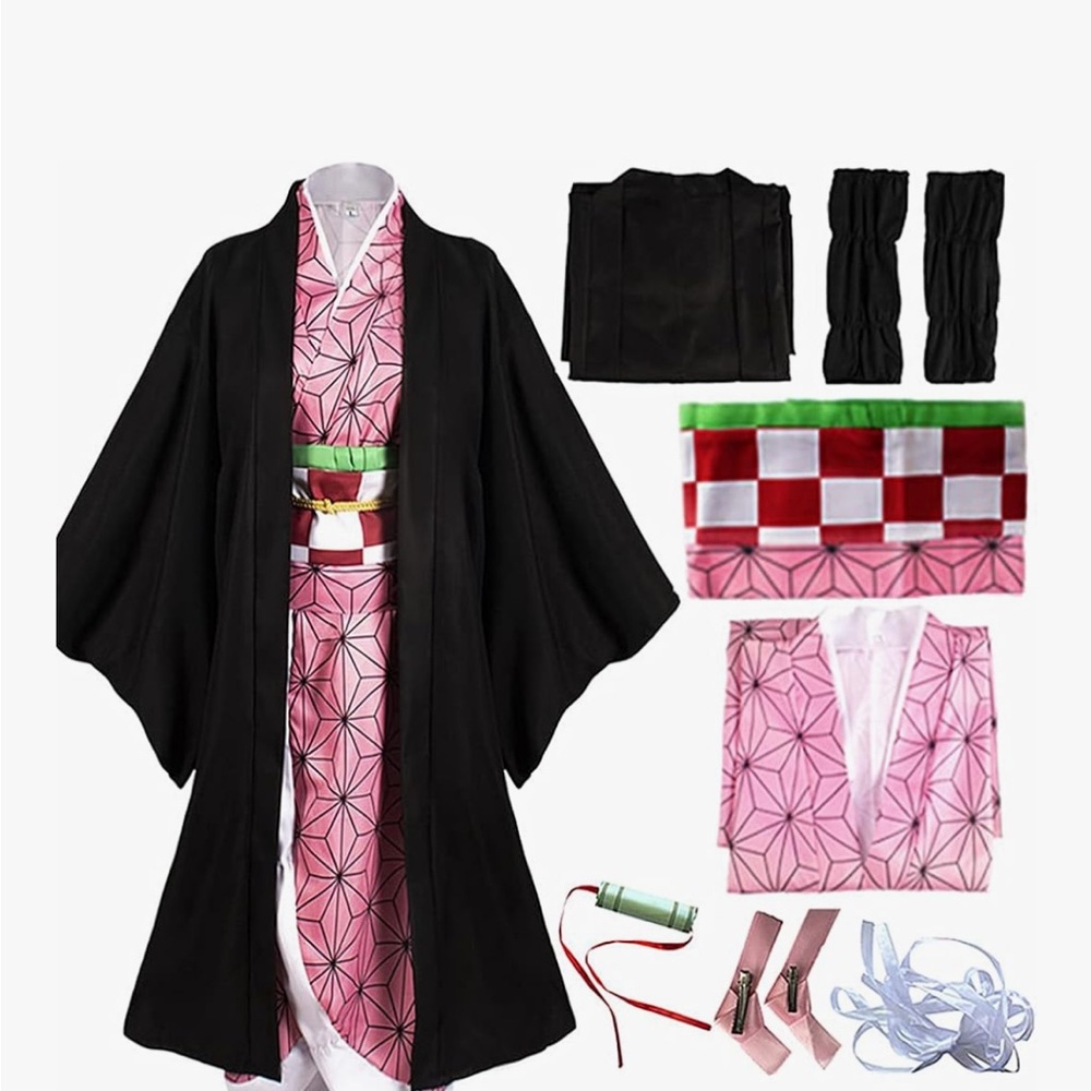 Anime-Inspired Pink and Black Costume